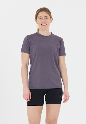 ENDURANCE Functioneel shirt 'WANGE MELANGE' in Lila: voorkant