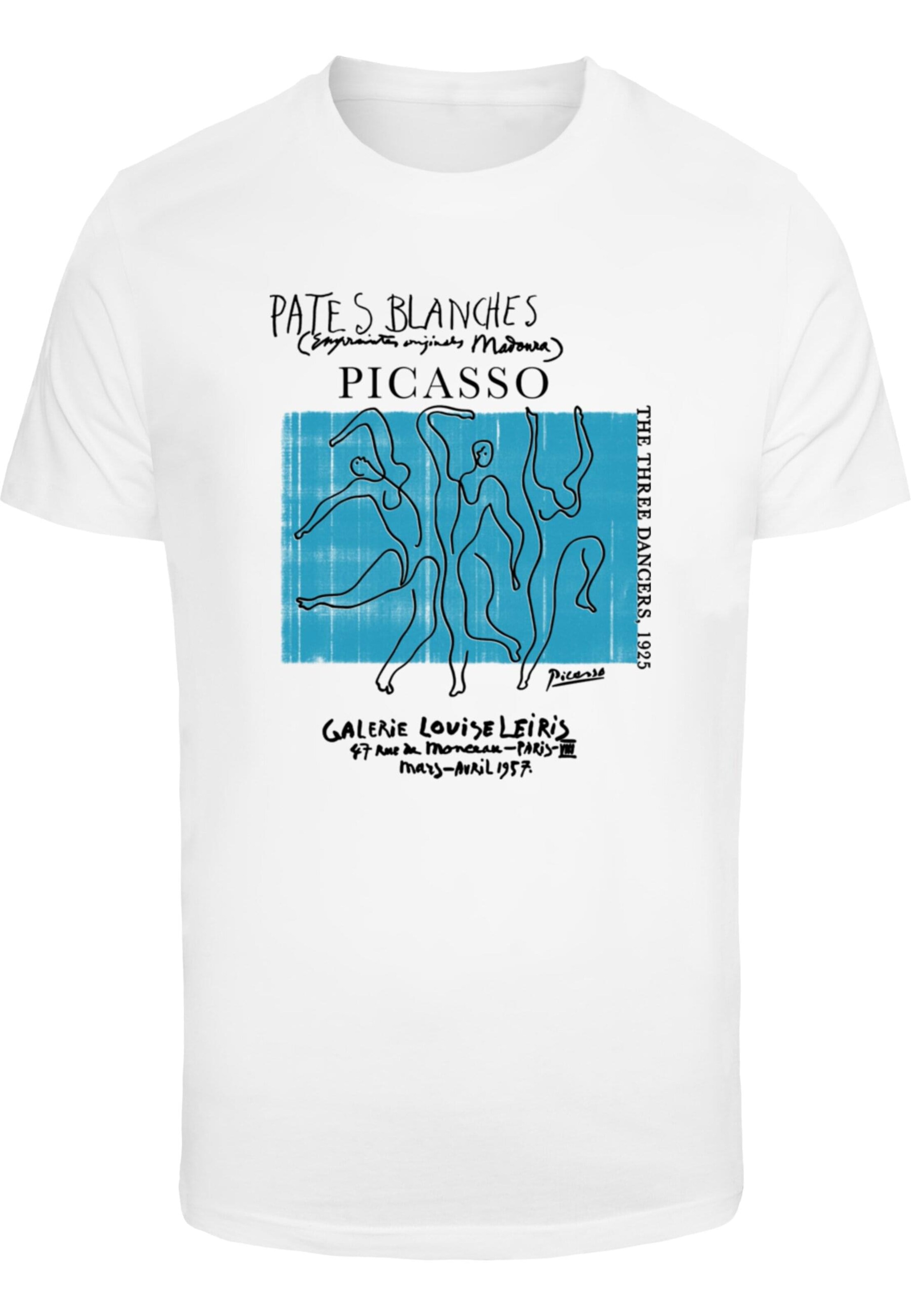 Merchcode Shirt 'APOH - Picasso Three Dancers' in Wit: voorkant