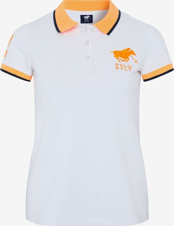 Polo Sylt Shirt in White: front