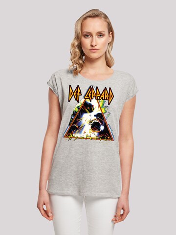 F4NT4STIC T-Shirt 'Def Leppard Hysteria' in Grau: Vorderseite