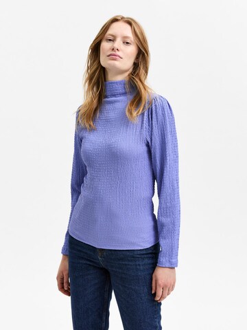 SELECTED FEMME - Blusa 'BEA' em roxo: frente