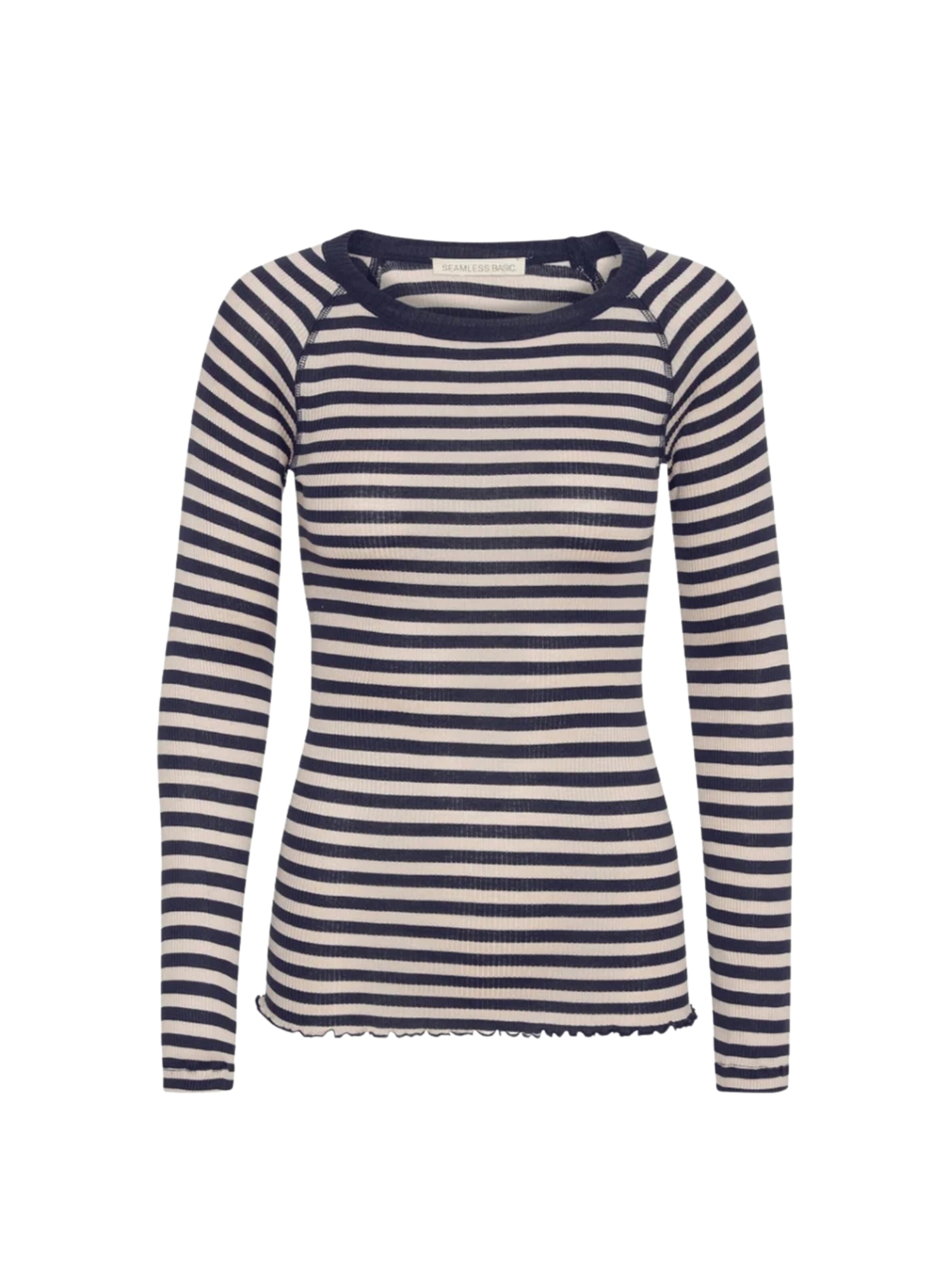 Pull-over 'Silky' Seamless Basic en bleu : devant