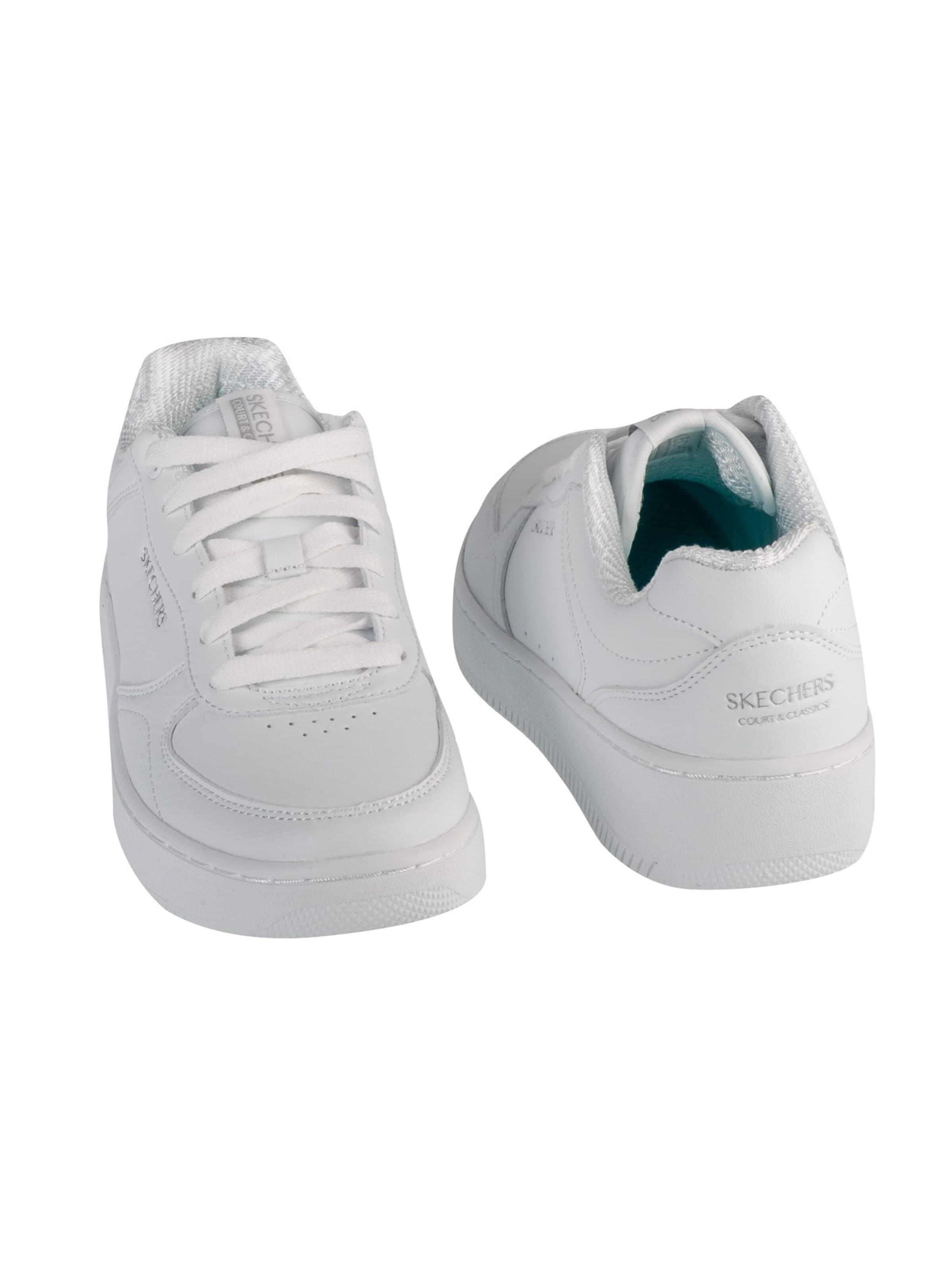 Baskets basses 'Sport Court 2.0 - Core Essential' SKECHERS en blanc