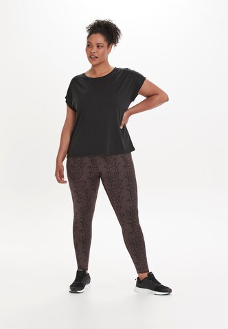 Q by Endurance Skinny Workout Pants 'Cerine' in Purple