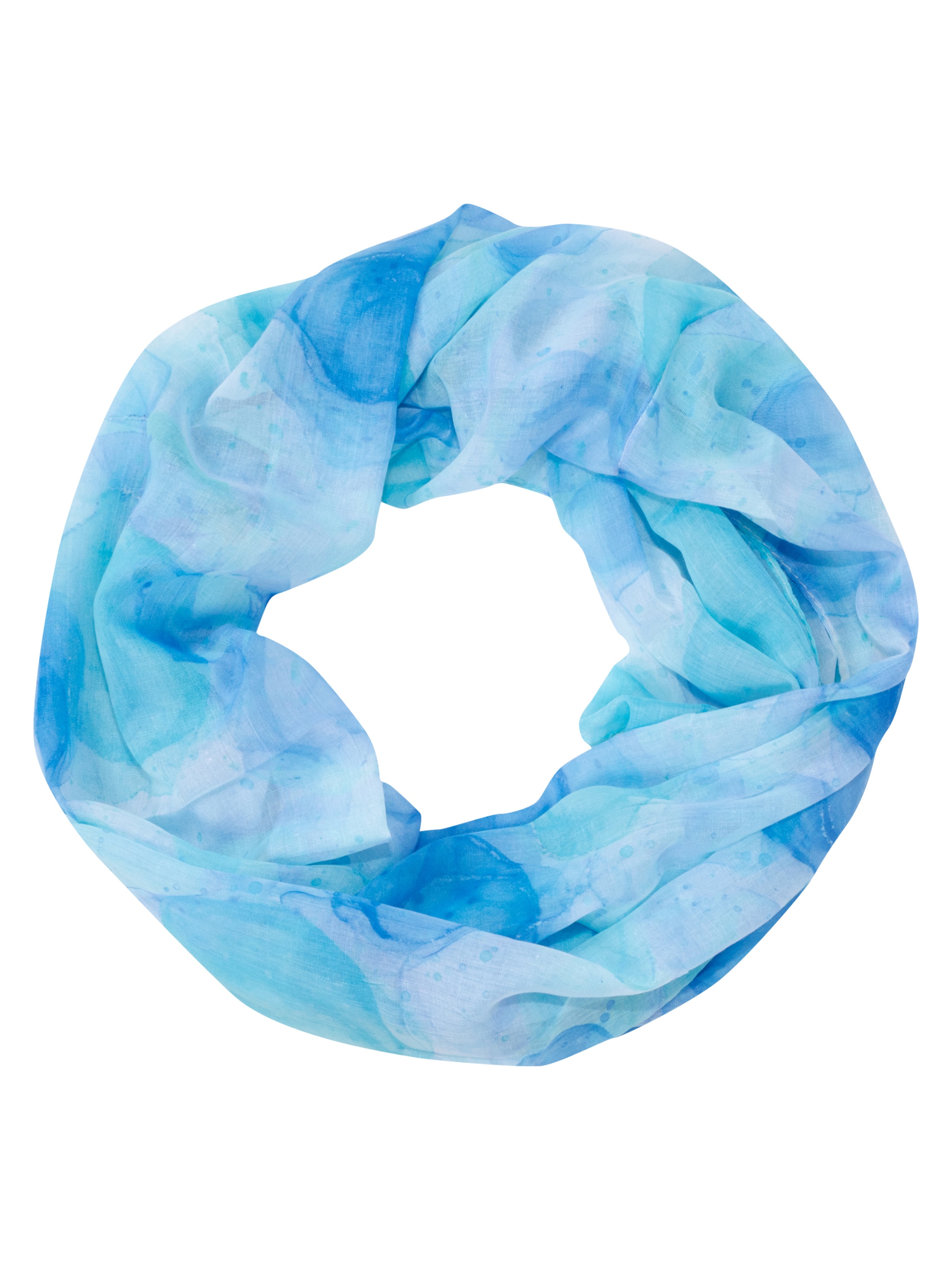 Écharpe tube 'Lissy' Seasons of April en bleu : devant