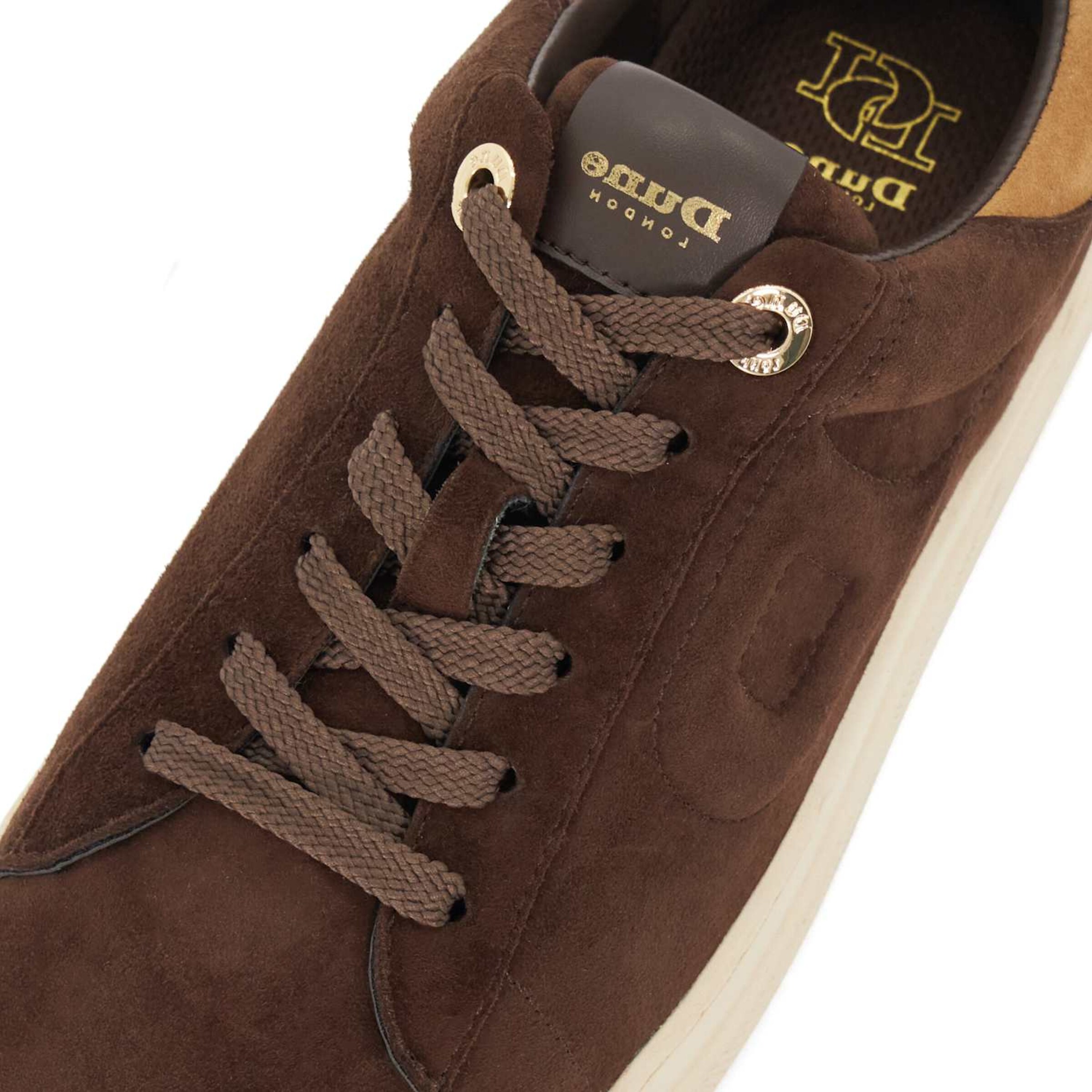 Dune LONDON Sneakers laag 'Eden' in Bruin