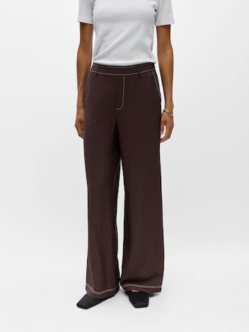 Wide Leg Pantalon OBJECT en marron : devant