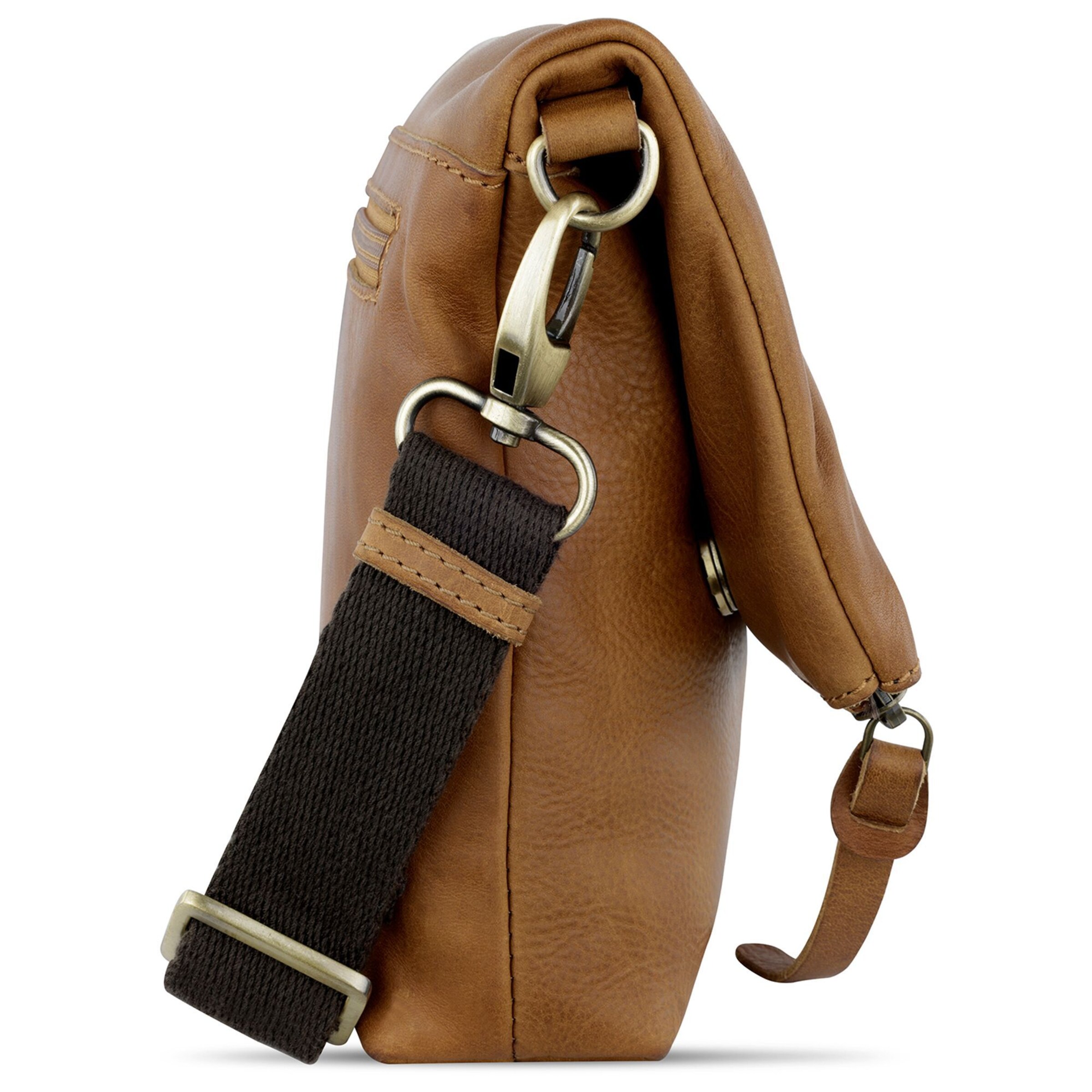 KLONDIKE 1896 Schoudertas 'Rush' in Bruin