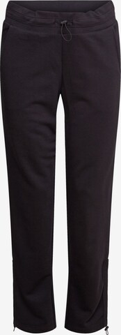 Regular Pantalon de sport ESPRIT en noir : devant