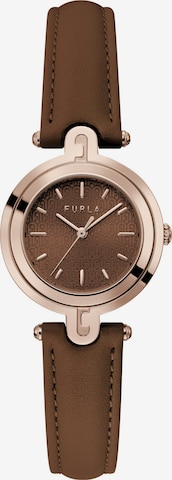 FURLA Analog Watch 'Arch-Bar' in Brown: front