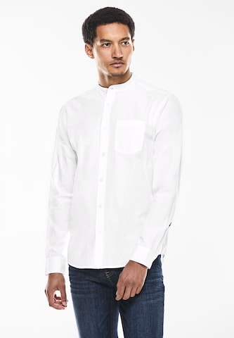 Street One MEN Regular fit Button Up Shirt in White: front