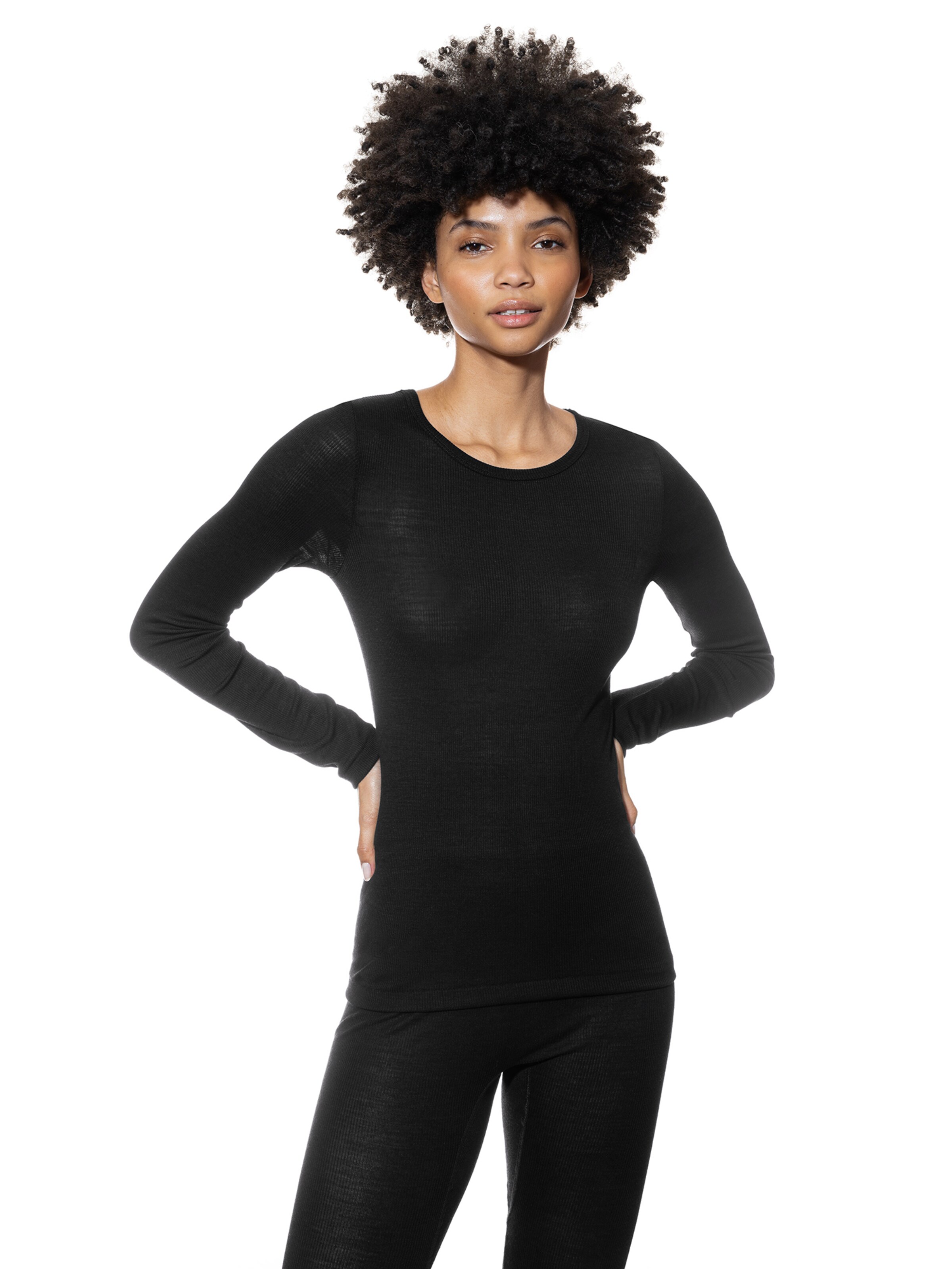 Mey Shirt in Schwarz: Vorderseite