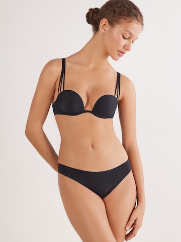 INTIMISSIMI Balconette Bra 'Ilenia Ultralight' in Black