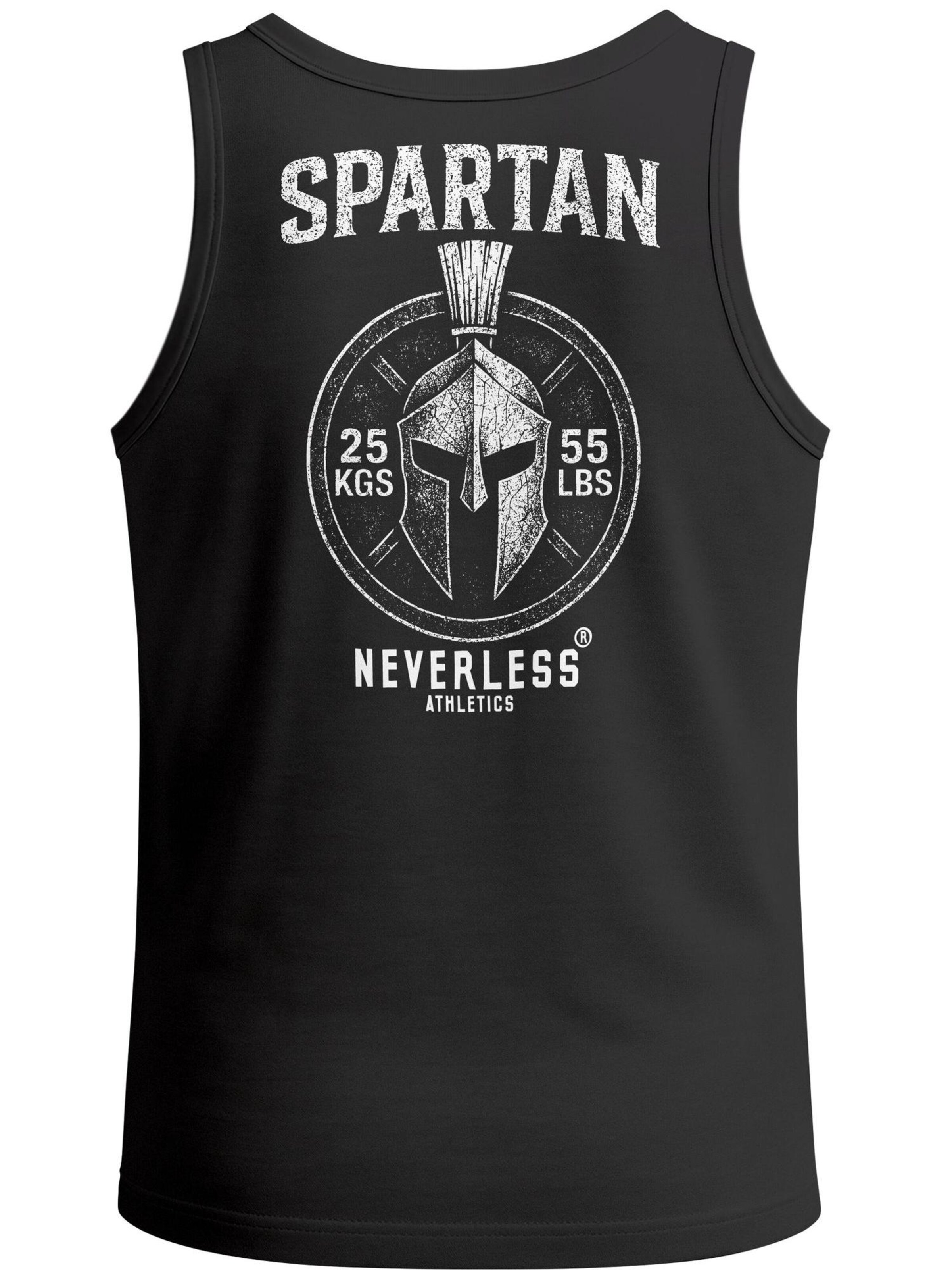 Neverless Shirt 'Barbell Sparta'‌‌‌ in Schwarz