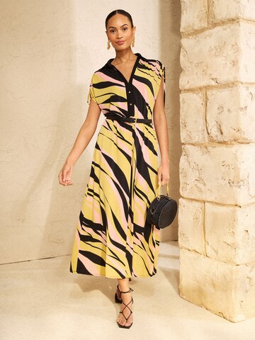 love & roses Рокля тип риза в зелено