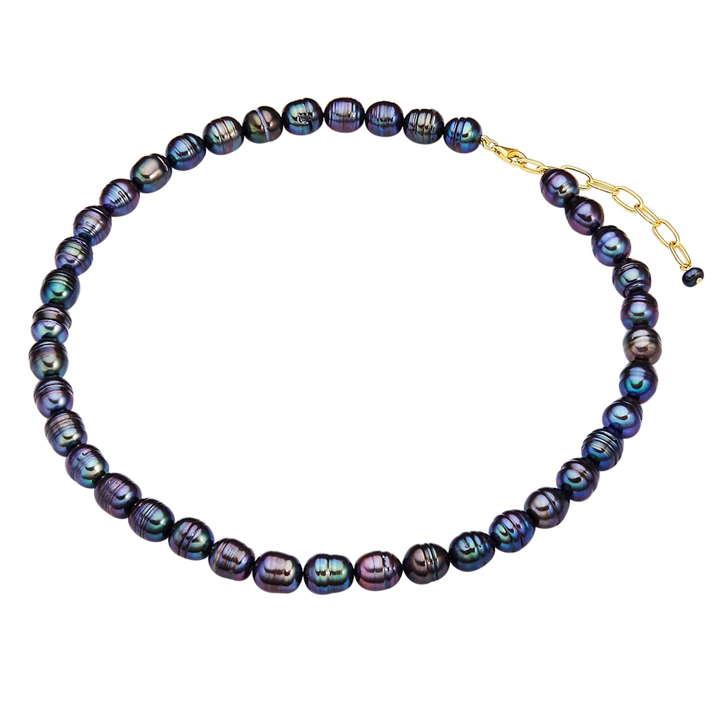 Valero Pearls Ketting in Blauw: voorkant