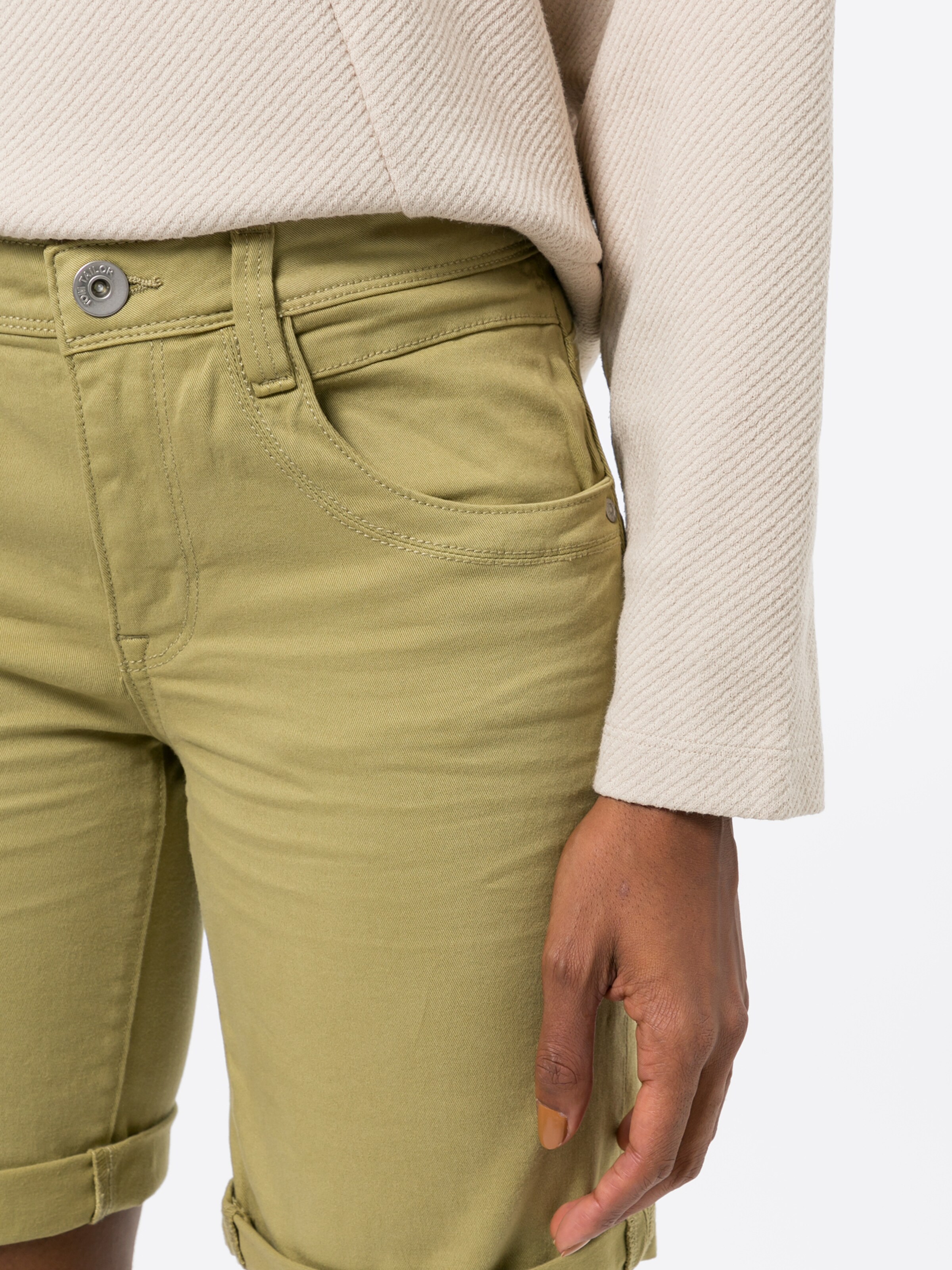 Frauen Große Größen TOM TAILOR Shorts 'Alexa' in Oliv - AF04485 Frauen Große Größen TOM TAILOR Shorts 'Alexa' in Oliv - AF04485