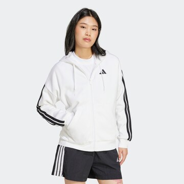 ADIDAS SPORTSWEAR Αθλητική ζακέτα φούτερ σε λευκό