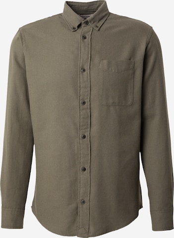 Chemise 'JWHBROOK' JACK & JONES en vert : devant