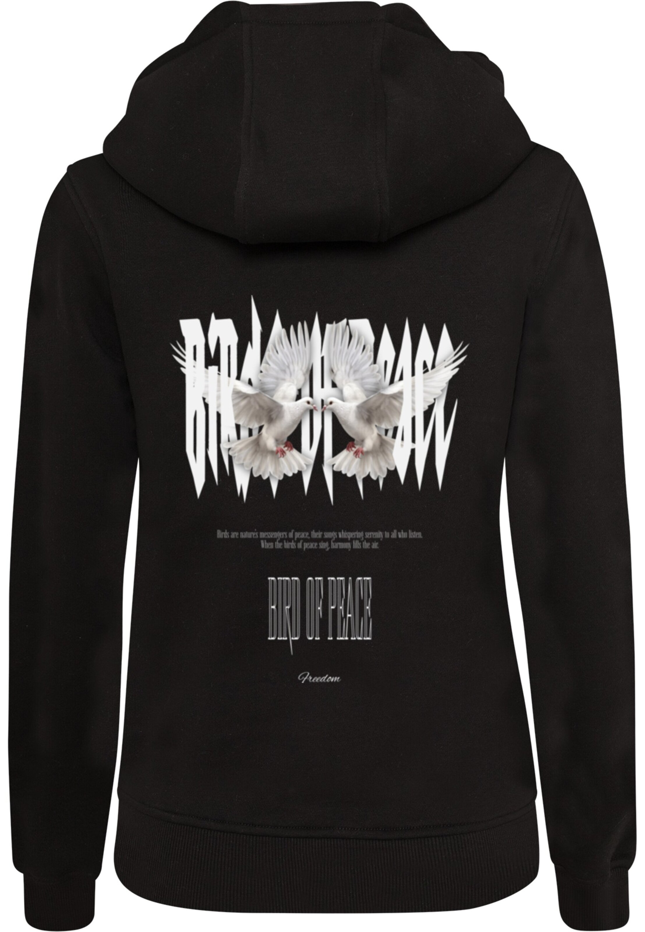 Merchcode Sweatshirt 'Birds Of Peace 2' in Schwarz