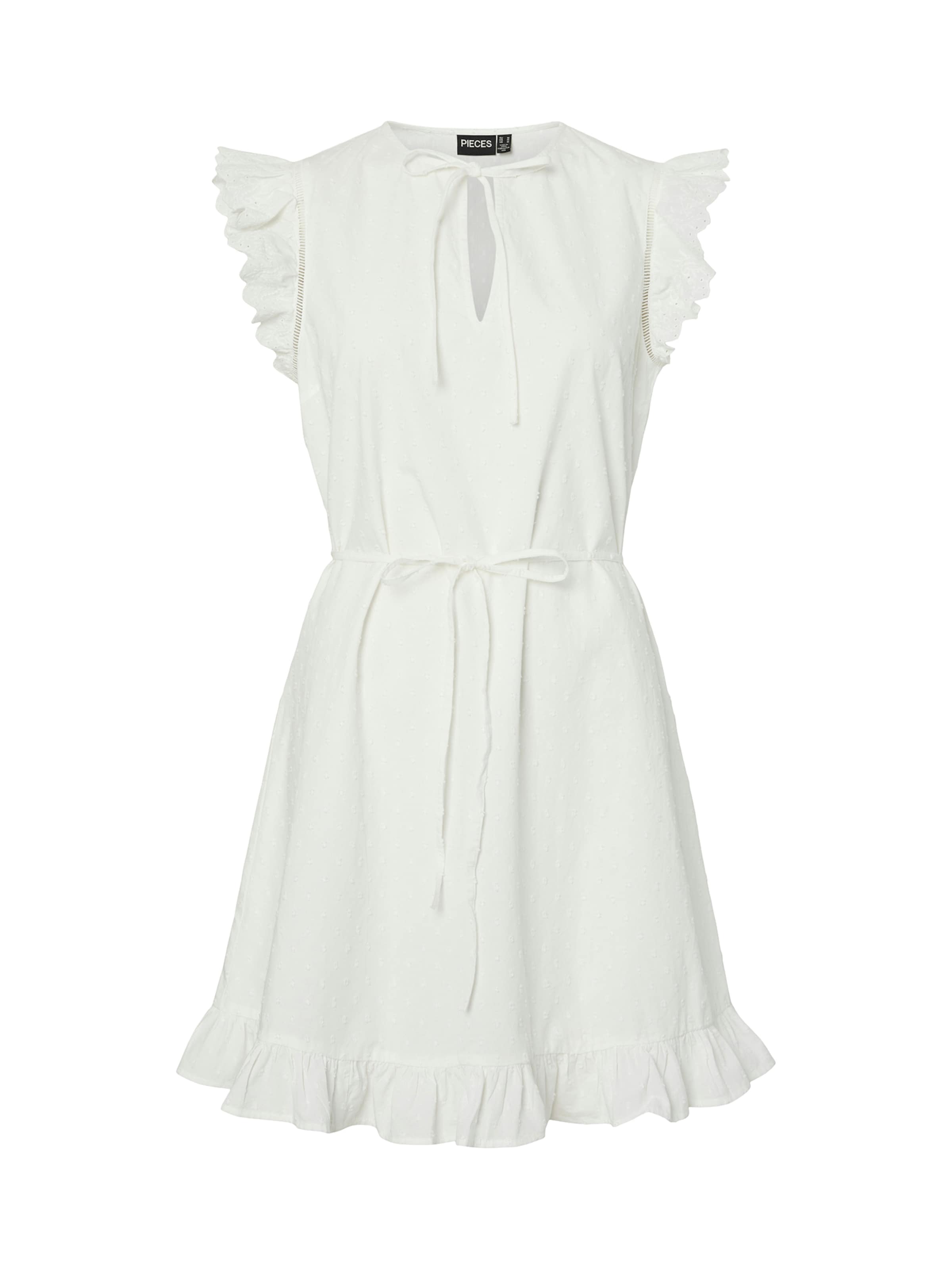 PIECES Kleid in Weiß: Vorderseite