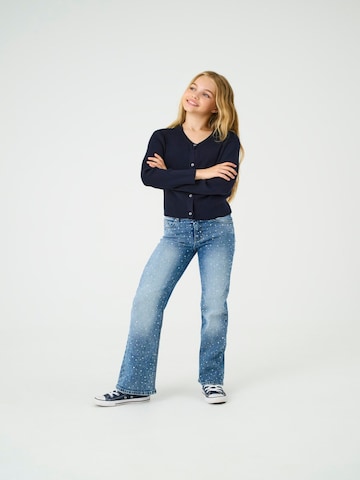 ONLY GIRLS Knit cardigan 'KOGNatascha' in Blue: front