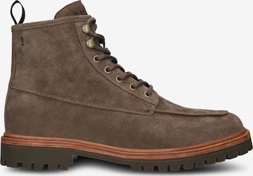 Boots stringati 'GASTOWN BOAZ - ZIPPER' di BLACKSTONE in marrone: frontale
