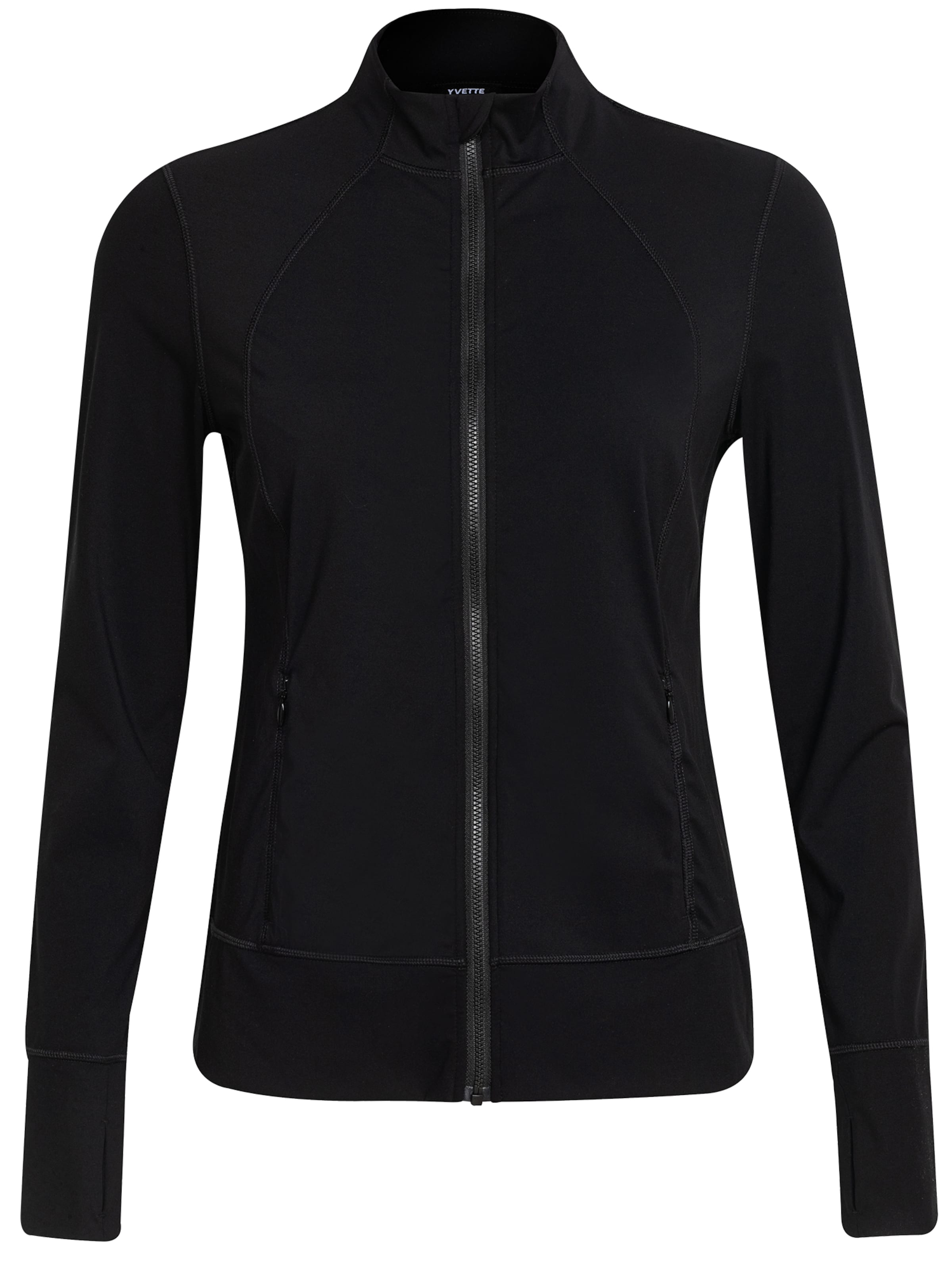 Yvette Athletic Jacket in Black: front