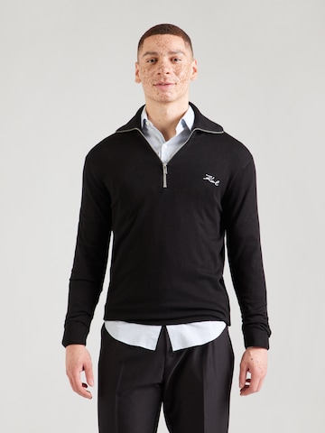 Karl Lagerfeld Пуловер в черно: отпред