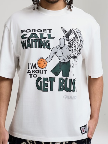 AND1 Футболка 'Get Busy' в Белый