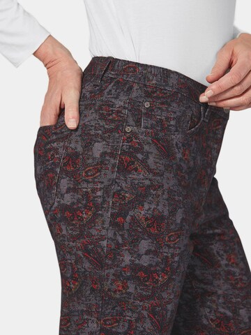 Regular Pantalon 'CARLA' Goldner en gris