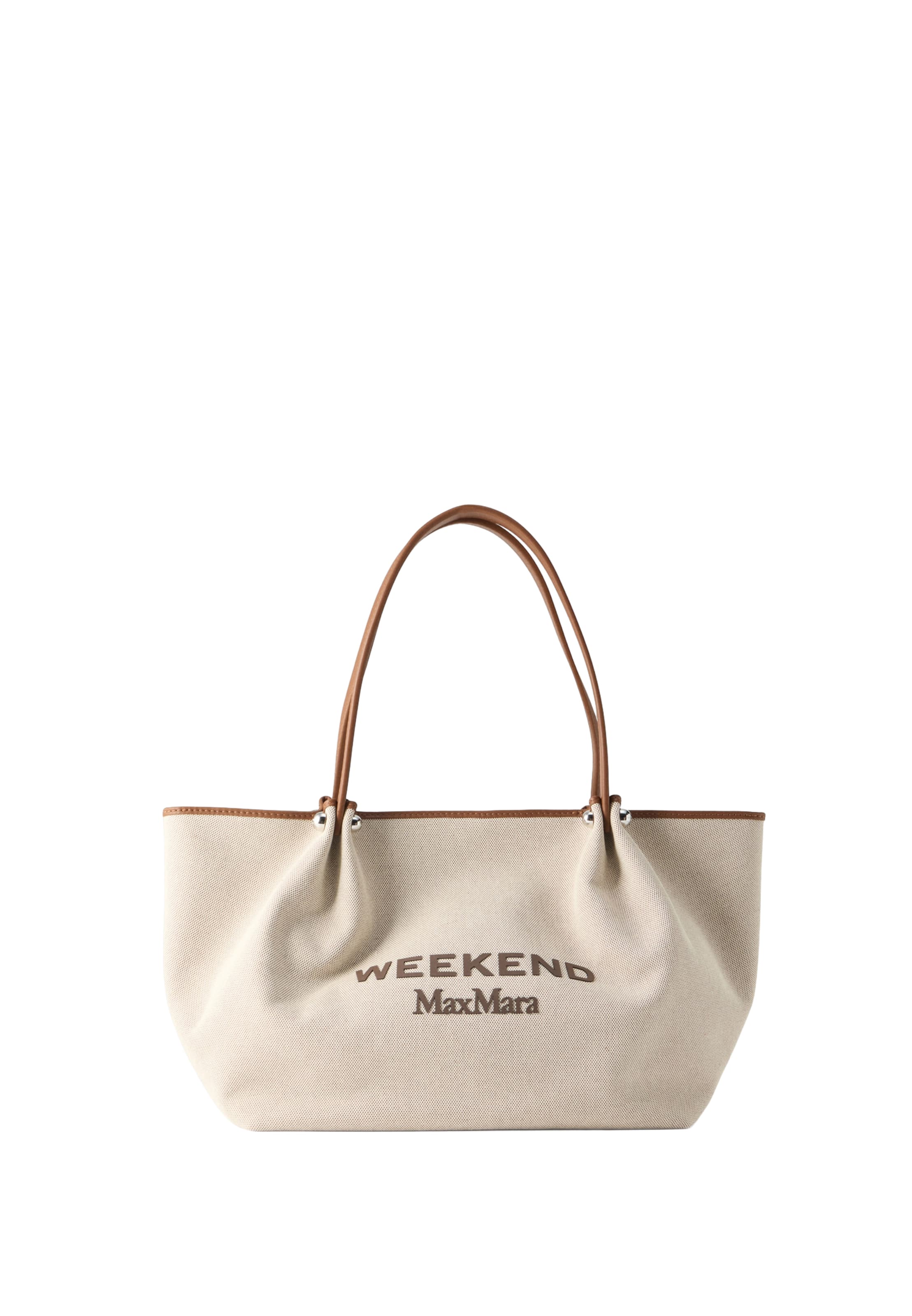 Weekend Max Mara Schoudertas 'GETTO' in Bruin: voorkant