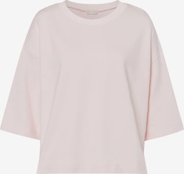 Sweat-shirt Hanro en rose : devant