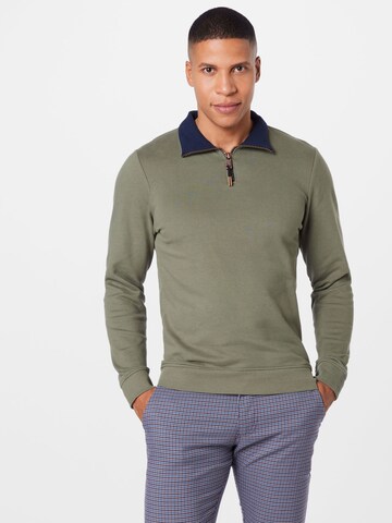 TOM TAILOR Sweatshirt in Grün: predná strana