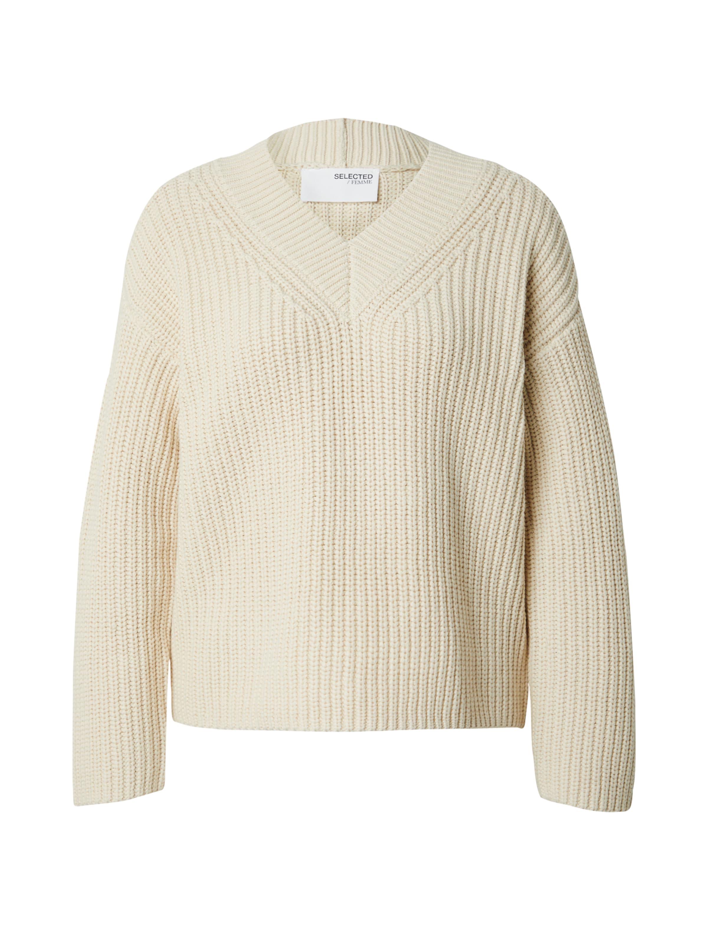SELECTED Trui 'Selma' in Beige: voorkant