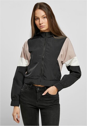 Urban Classics Between-season jacket in Black: front