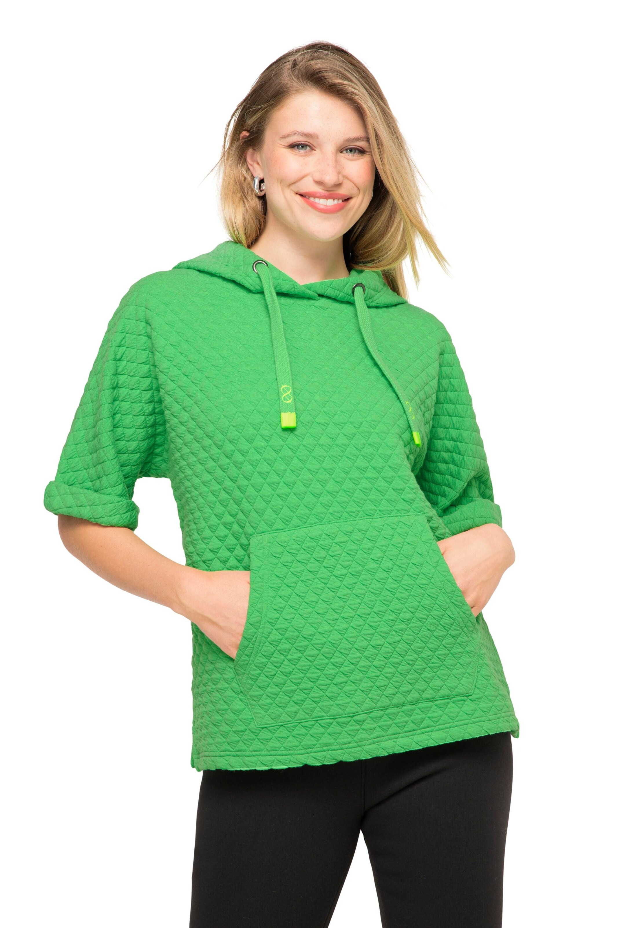 LAURASØN Sweatshirt in Groen: voorkant