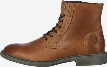 JACK & JONES Schnürboots 'KARL' in Braun