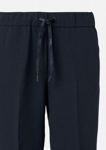 comma casual identity Tapered Παντελόνι με τσάκιση σε μπλε