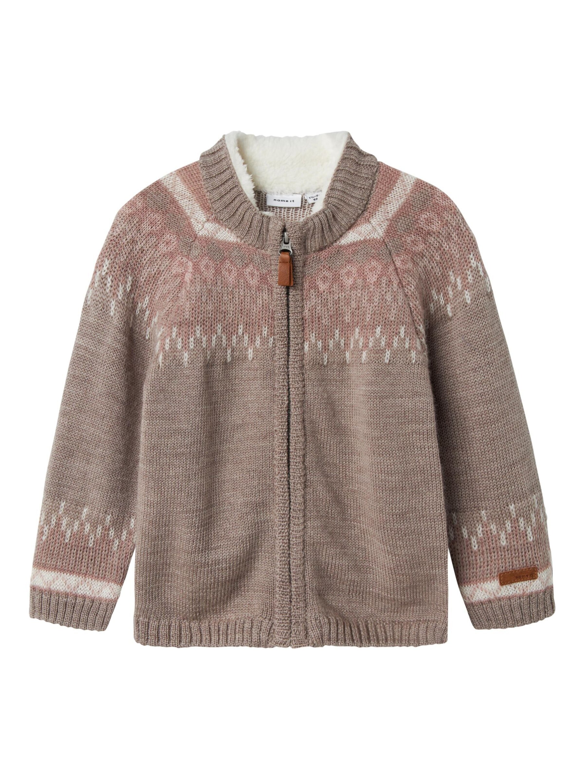 Cardigan NAME IT en beige : devant