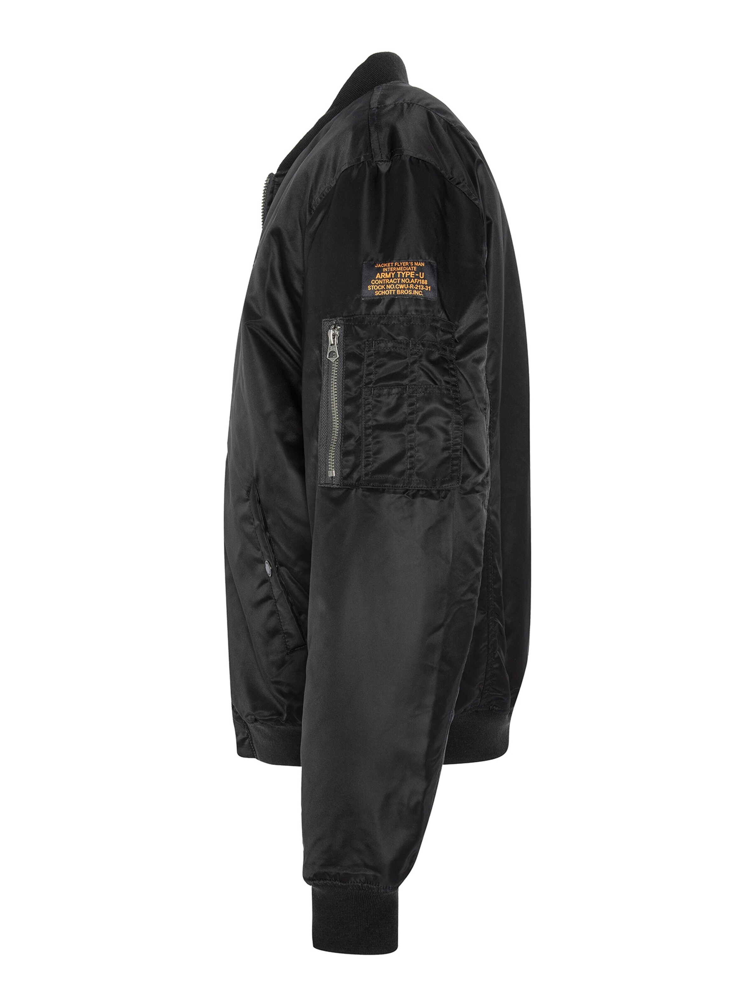 Veste mi-saison Schott NYC en noir