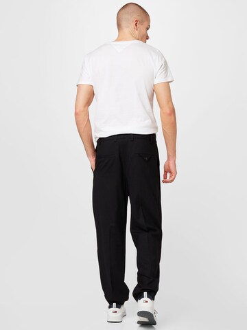 HUGO Regular Pleated Pants 'Faru224X' in Black