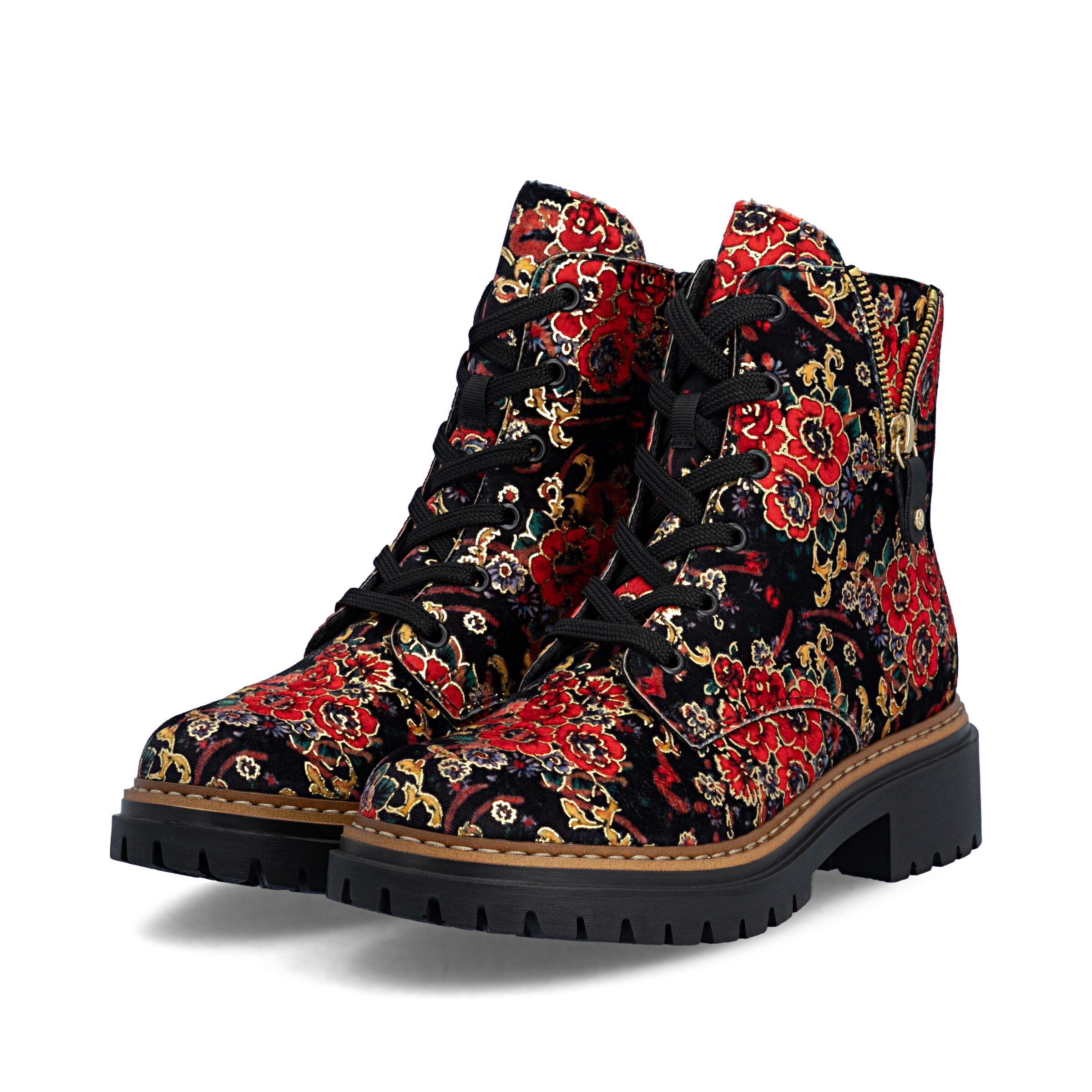 Bottines à lacets Rieker en noir