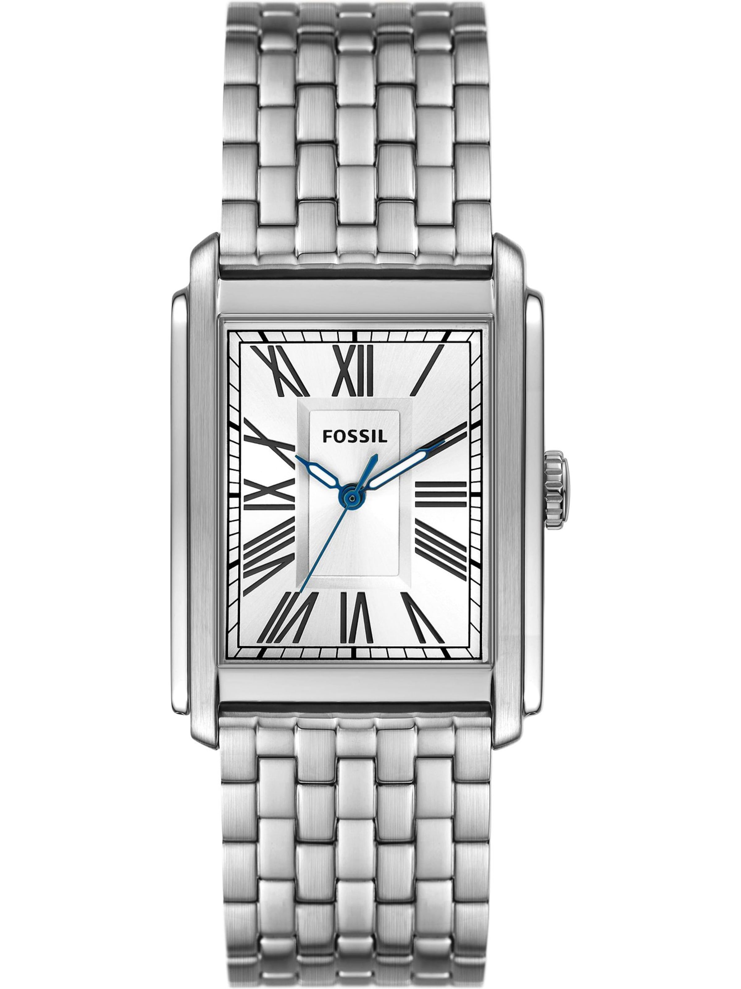 Ceas analogic 'Carraway' de la FOSSIL pe argintiu: față