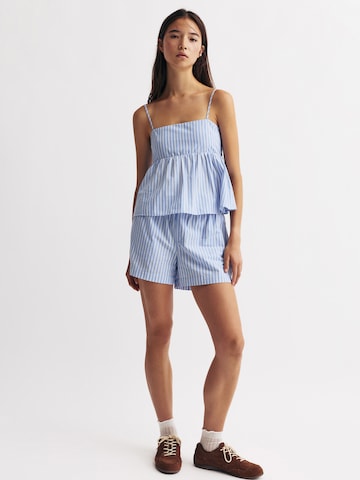 Pull&Bear Top 'PACIFIC' in Blue: front