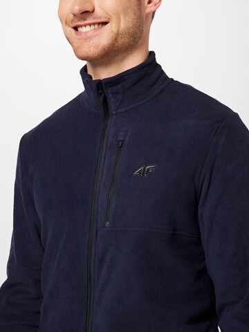 4F Athletic Fleece Jacket in Blue