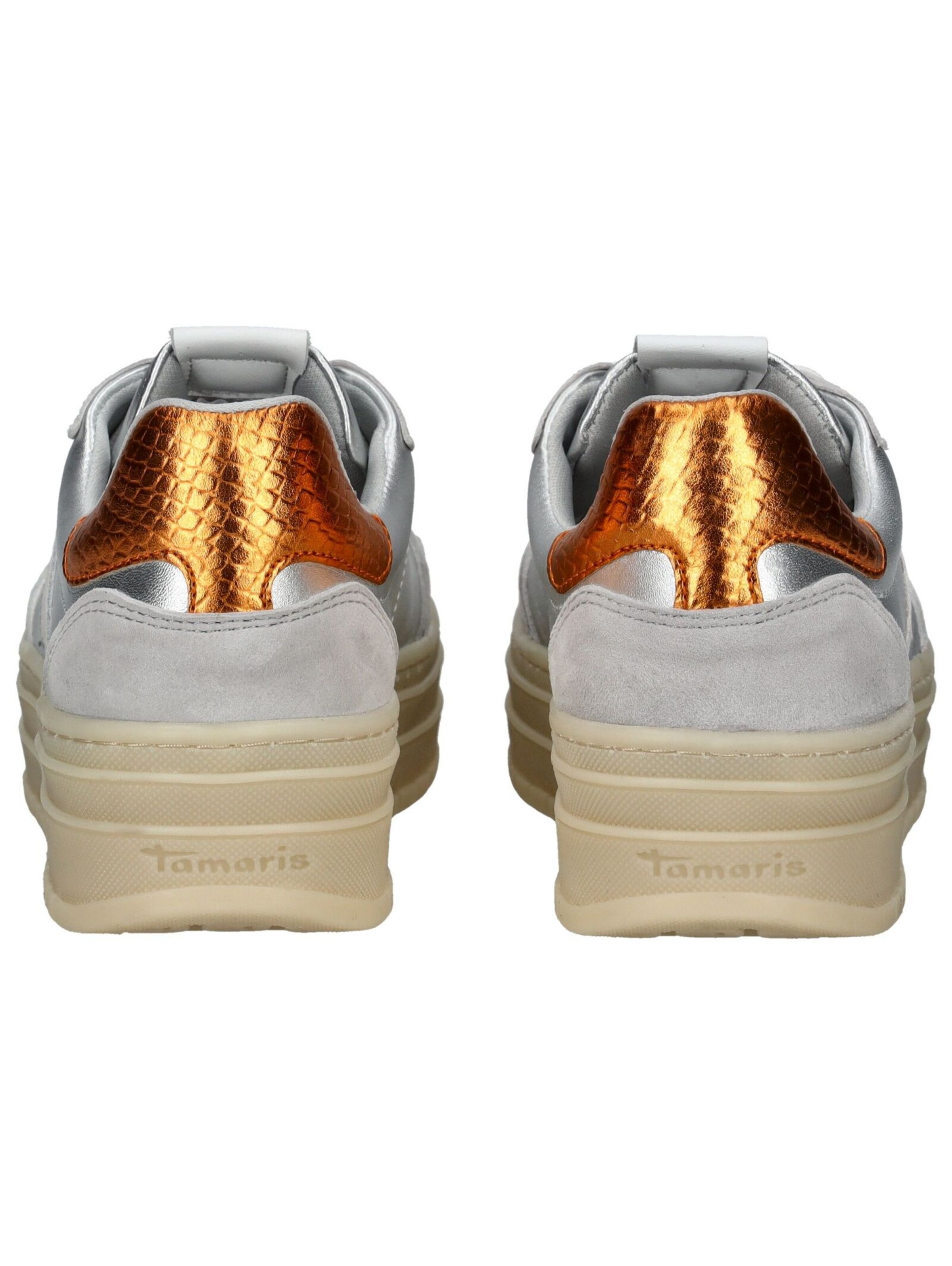 Sneaker bassa di Tamaris in argento