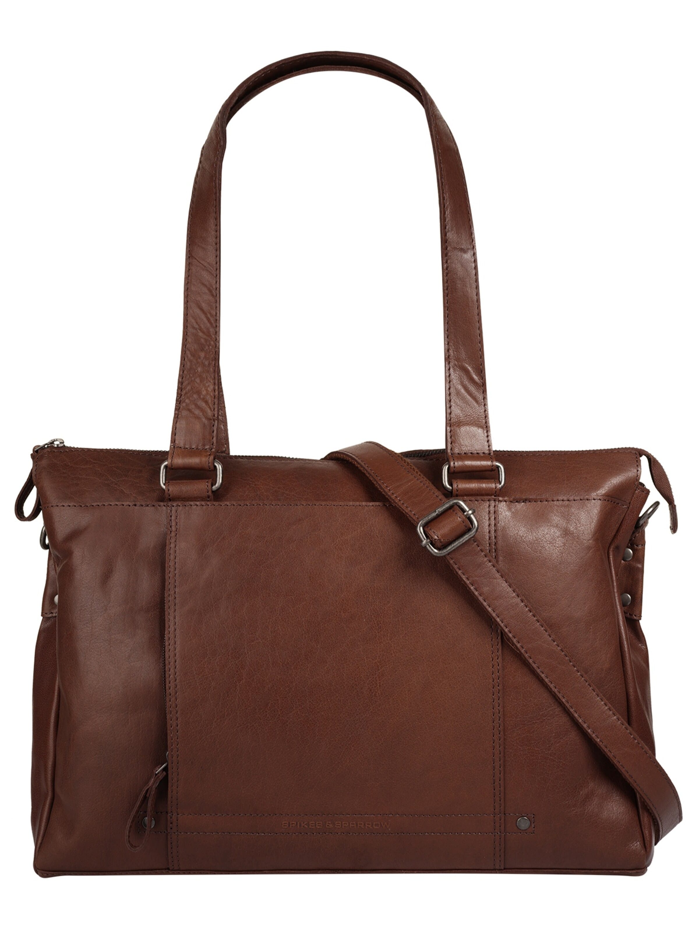 Spikes & Sparrow - Shopper en marrón: frente