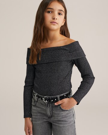 WE Fashion Shirt in Schwarz: Vorderseite