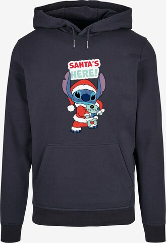 ABSOLUTE CULT Sweatshirt 'Lilo And Stitch - Santa Is Here' in Blue: front